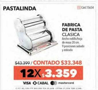Nexon Fabrica de pasta clasica pastalinda oferta