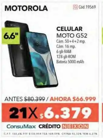 Nexon Celular moto g52 motorola oferta