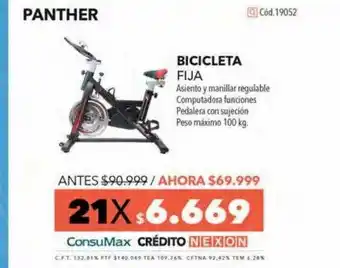 Nexon Bicicleta fija panther oferta