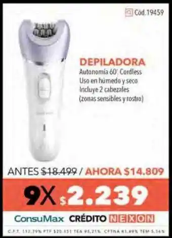 Nexon Depiladora cod 19459 oferta