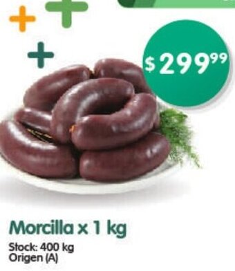 Supermercados Buenos Días Morcilla x 1 kg oferta