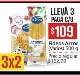 Supermercados Aiello Fideos arcor oferta