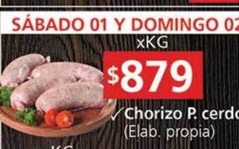 Supermercados Aiello Chorizo p cerdo oferta