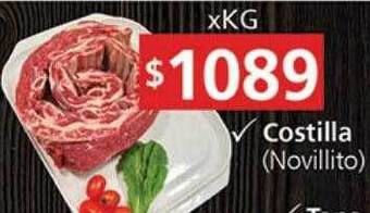 Supermercados Aiello Costilla novillito oferta
