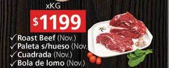 Supermercados Aiello Roast beef paleta s hueso cuadrada bola de lomo oferta