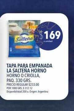Supermercados Vea Tapa para empanada la salteña horno oferta