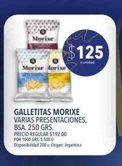 Supermercados Vea Galletitas morixe oferta