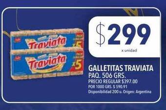 Supermercados Vea Galletitas traviata paq oferta
