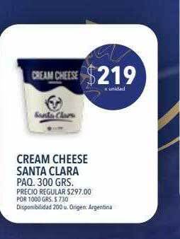 Supermercados Vea Cream cheese santa clara oferta