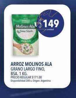 Supermercados Vea Arroz molinos ala grano largo fino oferta