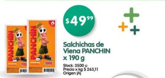 Supermercados Buenos Días Panchin Salchichas de Viena x 190g oferta