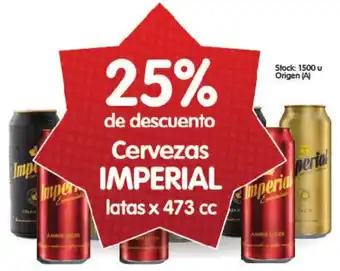 Supermercados Buenos Días Cervezas Imperial latas x 473cc oferta