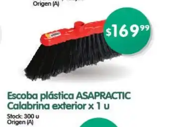 Supermercados Buenos Días Asapractic Escoba plástica Calabrina exterior x 1 u oferta