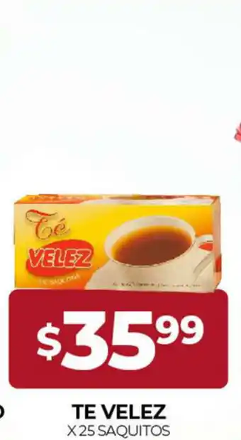 Supermercados Tadicor Te Velez x 25 Saquitos oferta