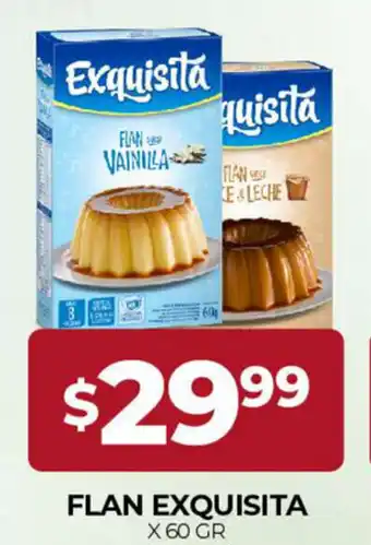 Supermercados Tadicor Flan Exquisita x 60gr oferta