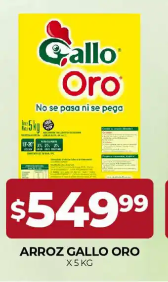 Supermercados Tadicor Gallo Arroz Oro x 5kg oferta