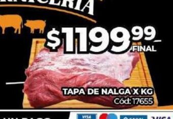 Diarco Tapa De Nalga x kg oferta