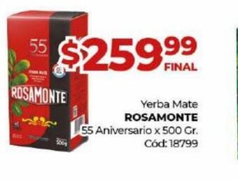 Diarco Rosamonte oferta