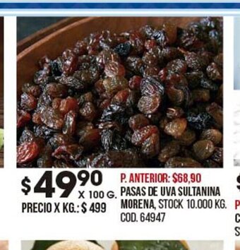 Coto Pasas De Uva Sultanina Morena oferta