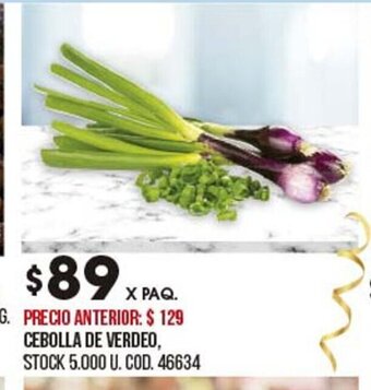Coto Cebolla De Verdeo oferta