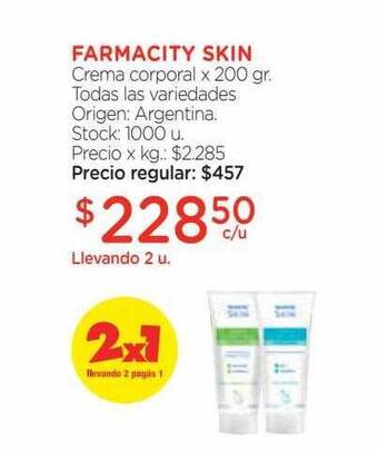 Farmacity Farmacity skin crema corporal oferta