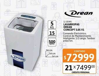 Cetrogar Lavarropas drean concept 5.05 v1 oferta