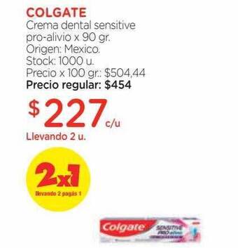 Farmacity Colgate crema dental sensitive pro-alivio oferta