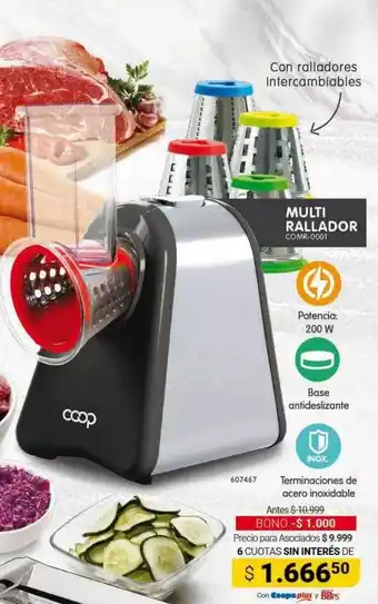 Cooperativa Obrera Multi rallador oferta