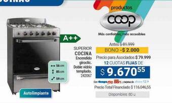 Cooperativa Obrera Superior cocina coop oferta