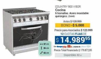 Cooperativa Obrera Country 900 visor cocina oferta