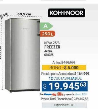 Cooperativa Obrera Kfva 25 8 freezer koh-i-noor oferta