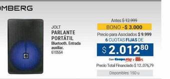 Cooperativa Obrera Jolt parlante portátil stromberg oferta