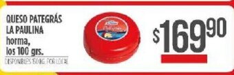 Supermercados Vea Queso Pategràs La Paulina oferta