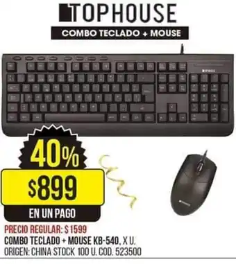 Coto Combo Teclado + Mouse KB-540 oferta