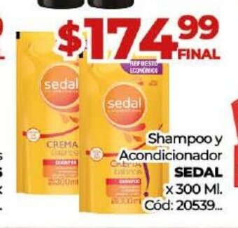 Diarco Shampoo y Acondicionador Sedal oferta