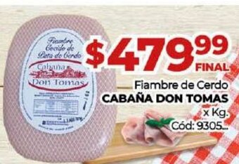 Diarco Fiambre de Cerdo Cabaña Don Tomas oferta