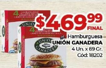 Diarco Hamburguesa Unión Ganadera oferta