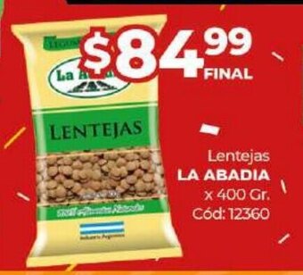 Diarco Lentejas La Abadia oferta