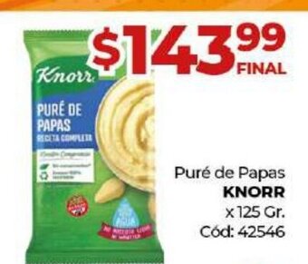 Diarco Puré de Papas Knorr oferta