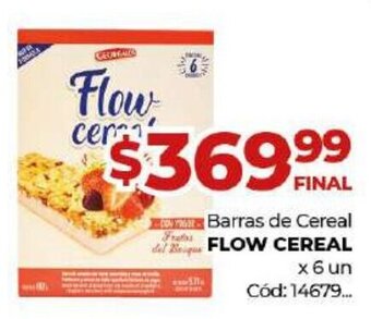 Diarco Barras de Cereal Flow Cereal oferta
