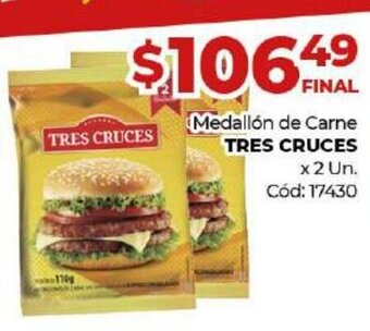 Diarco Medallón de Carne Tres Cruces oferta