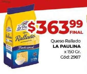 Diarco Queso Rallado La Paulina oferta