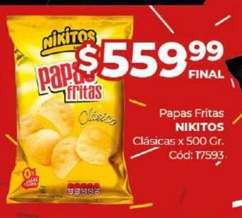 Diarco Papas Fritas Nikitos oferta