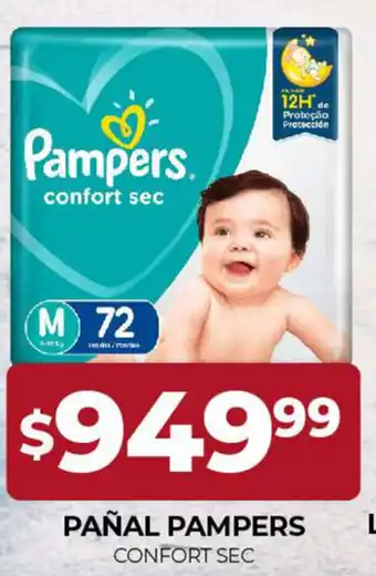 Supermercados Tadicor Pampers Pañal Confort Sec oferta