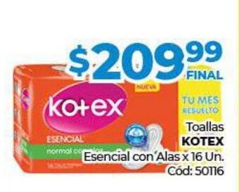 Diarco Toallas Kotex oferta
