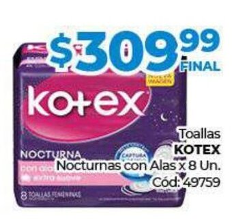 Diarco Toallas Kotex oferta