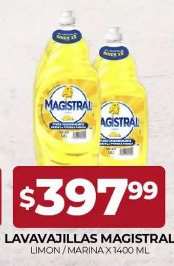 Supermercados Tadicor Magistral Lavavajillas Limon / Marina x 1400 ml oferta