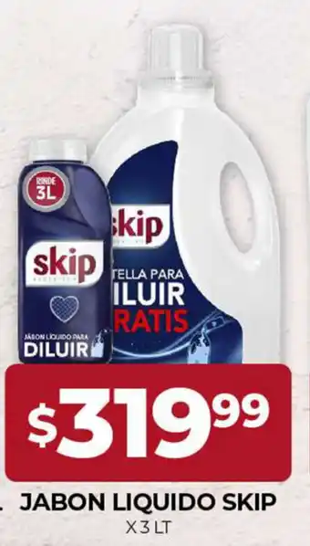 Supermercados Tadicor Skip Jabon Liquido x 3 Lt oferta