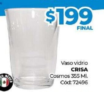 Diarco Vaso Vidrio Crisa oferta
