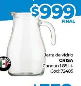 Diarco Jarra de Vidrio Crisa oferta
